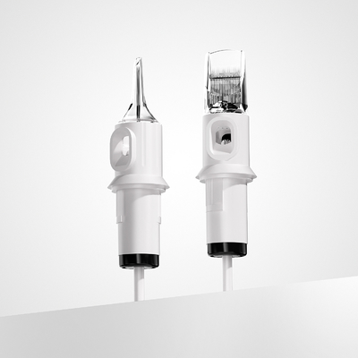 Купить Quelle White Tattoo Cartridge Needle 1RL 0,20 мм 0,25 мм 0,30 мм 0,35 мм OEM Tattoo Needle Cartridge для продажи Производство в сети